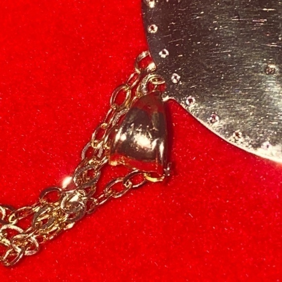 Gold Personalized Initial letter M  Pendant Necklace 14k solid Gold - Picture 9 of 11